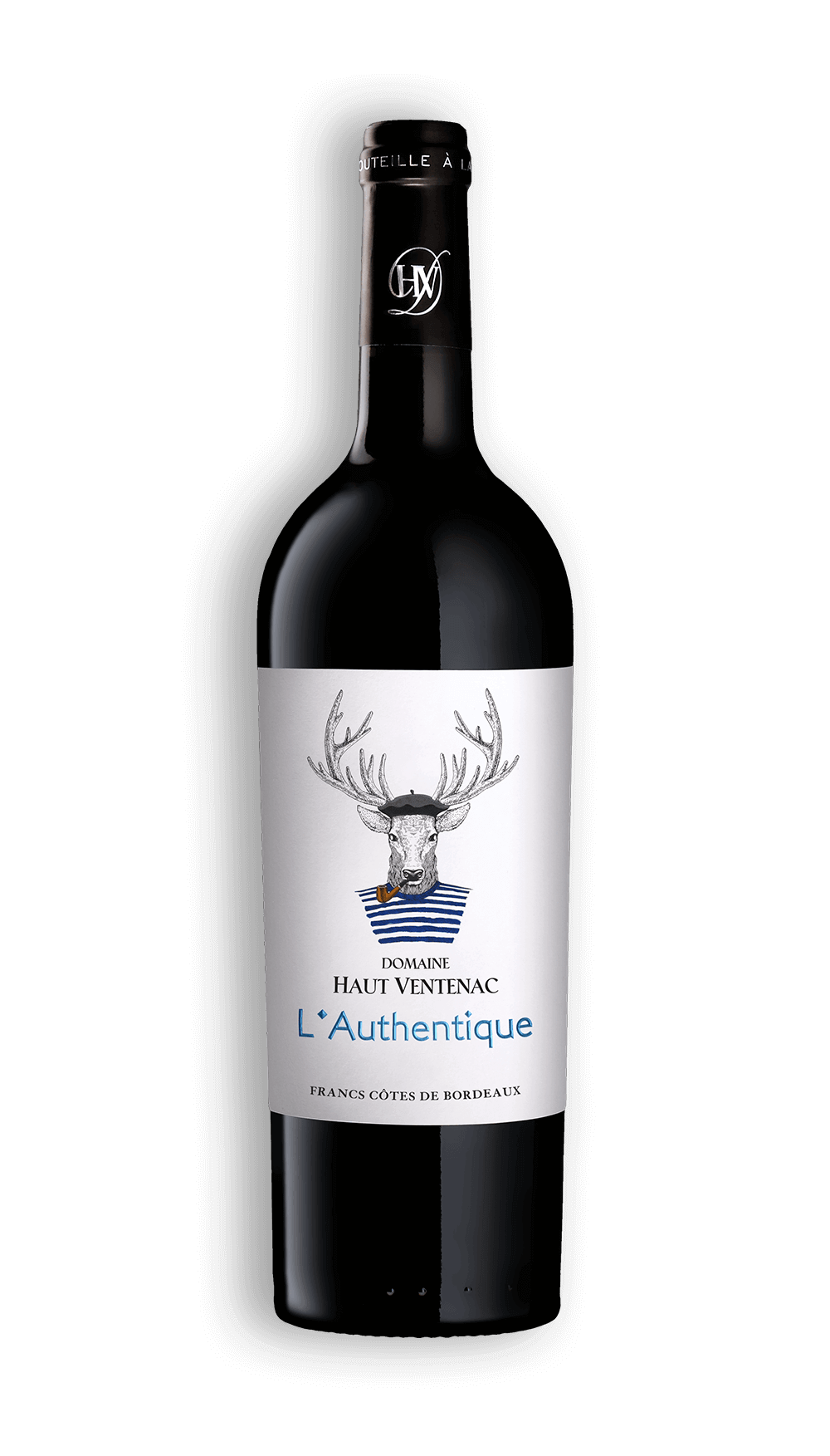 Bottle of red wine Authentique